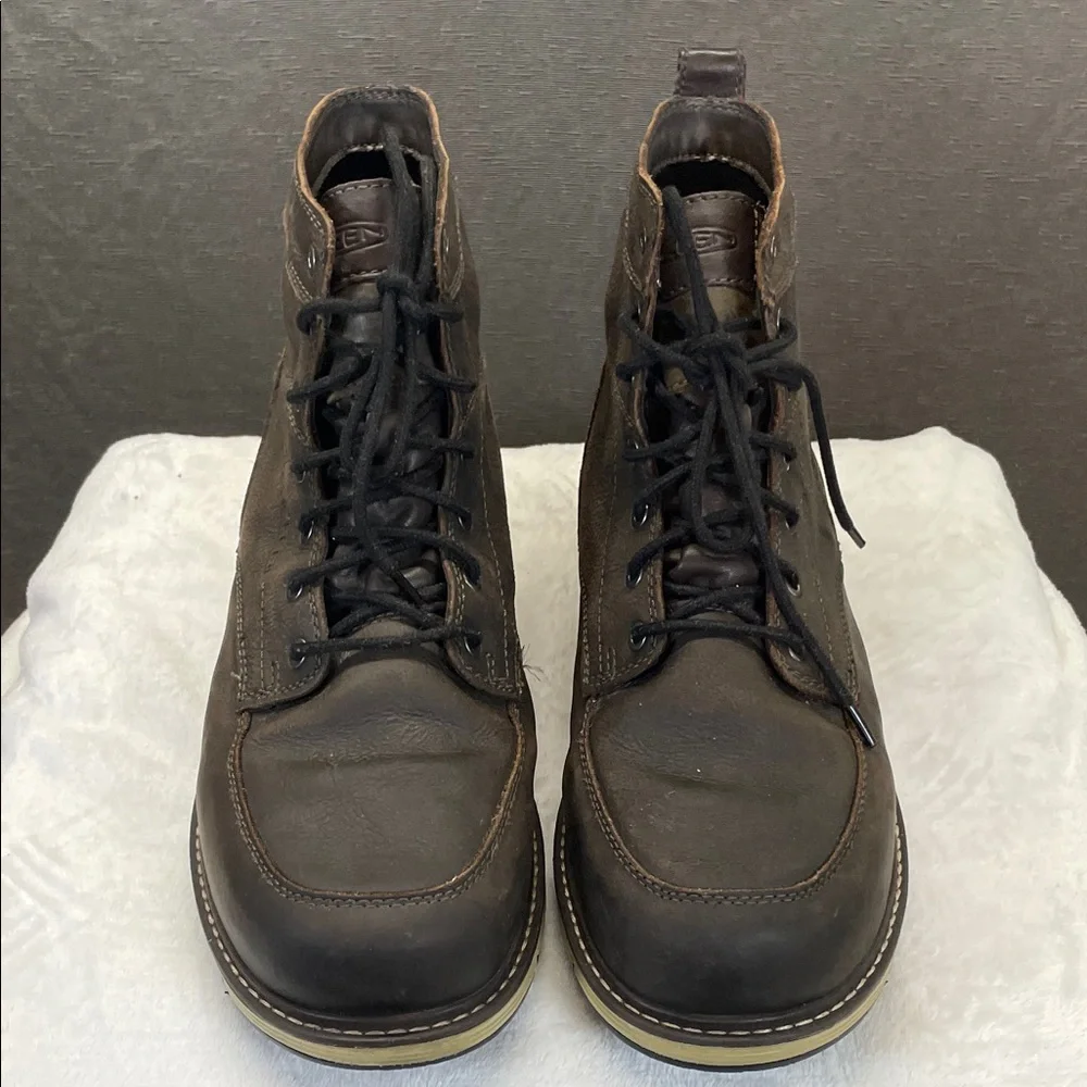 Keen Men's Brown Leather Lace-Up‎ Boots